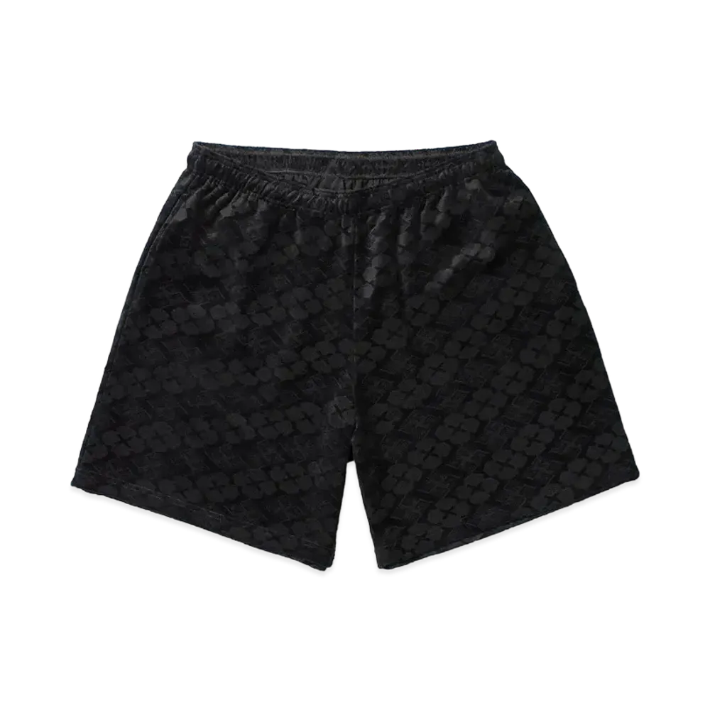 APHRODITEGANG Gakkin x Budspool Velor Short Pant "Black"