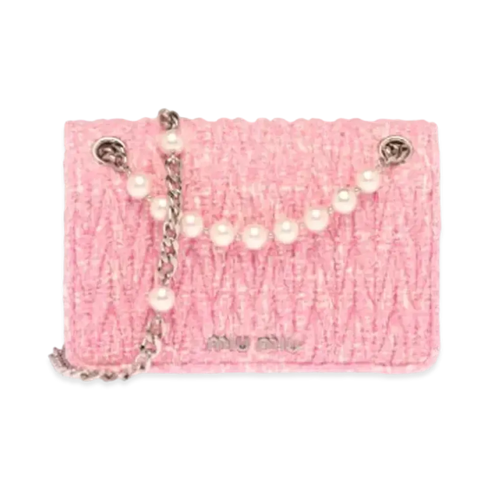 MIU MIU Matelasse Fabric Mini-Bag "Pink"