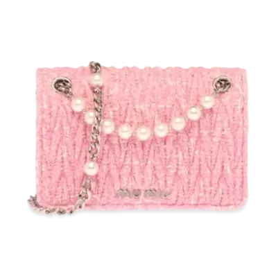 MIU MIU Matelasse Fabric Mini-Bag "Pink"