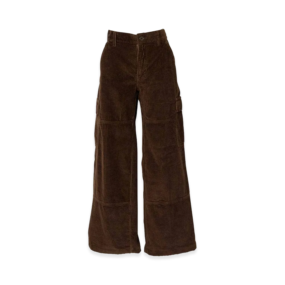 HYSTERIC GLAMOUR Women's Corduroy Wide Pants "Brown"