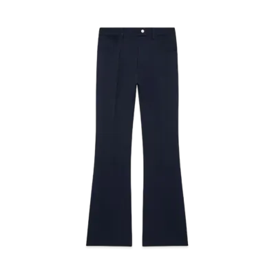 Courreges 70'S Twill Bootcut Pants "Navy"