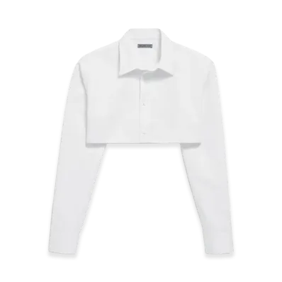 BALENCIAGA Women's Cropped Shirt "White"