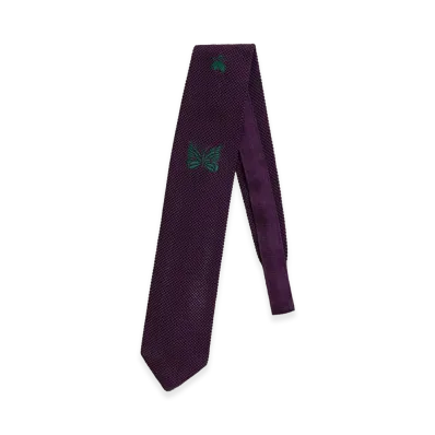 NEEDLES x Brooks Brothers Silk GF Papillon Knit Tie "Purple"