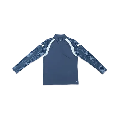 PUMA individualFINAL 1/4 Zip Top "Deep Blue/Glowing Red"