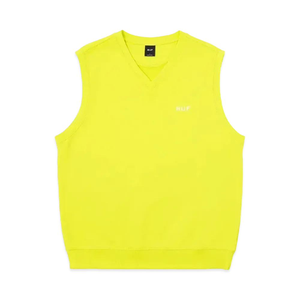 HUF OG Logo Fleece Vest "Hot Lime"