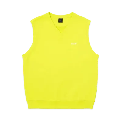 HUF OG Logo Fleece Vest "Hot Lime"