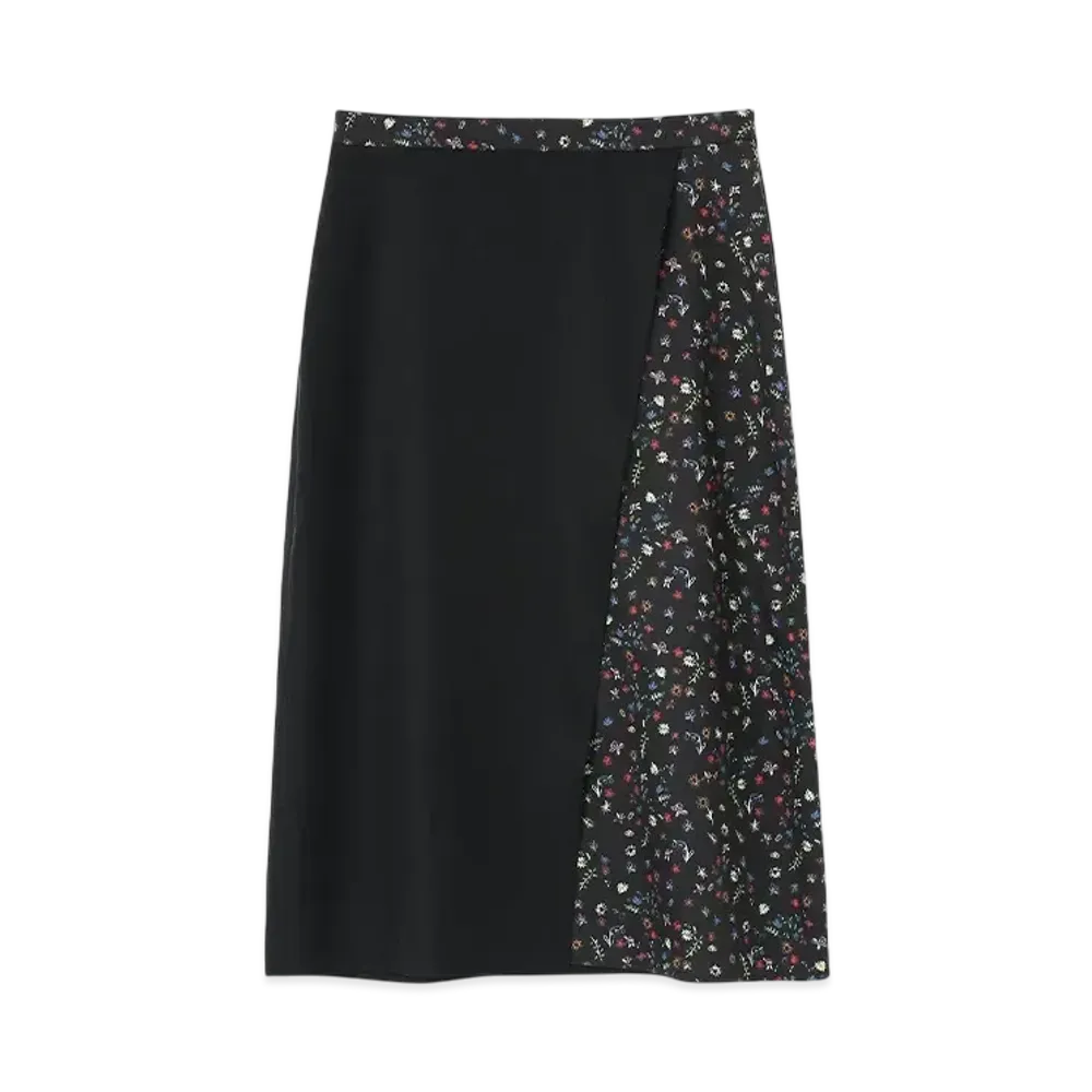 Paul Smith Women's Seedhead Floral Skirt "Black"