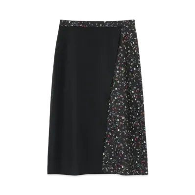 Paul Smith Women's Seedhead Floral Skirt "Black"