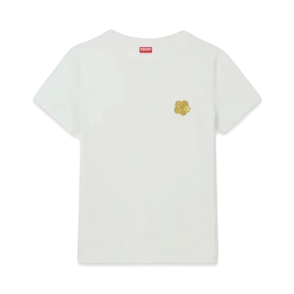 KENZO 'Lunar New Year' Embroidery Cotton T-shirt "Off White"