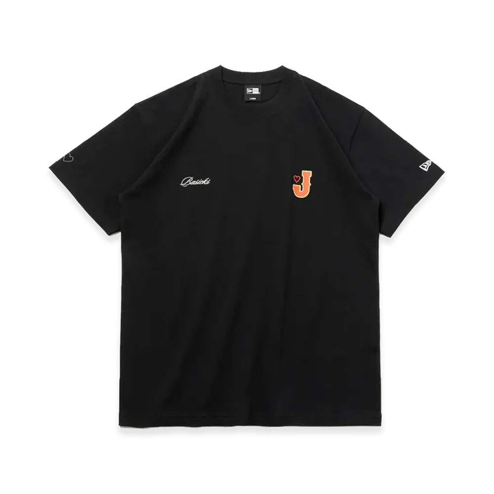 NEW ERA x BASICS x World Baseball Classic Short Sleeve Cotton T-Shirt Regular Fit "Black"