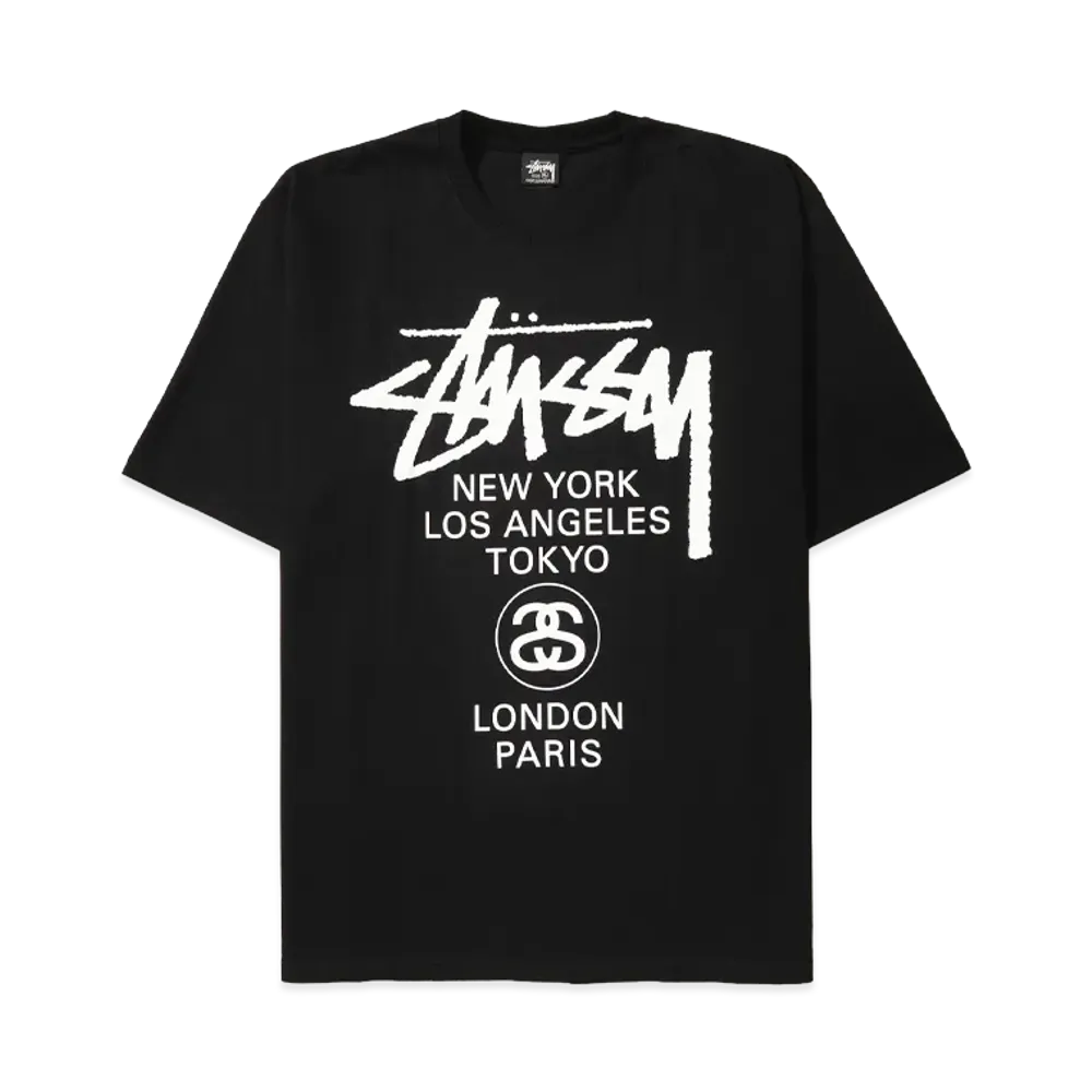 Stussy World Tour Tee "Black" (24SS)