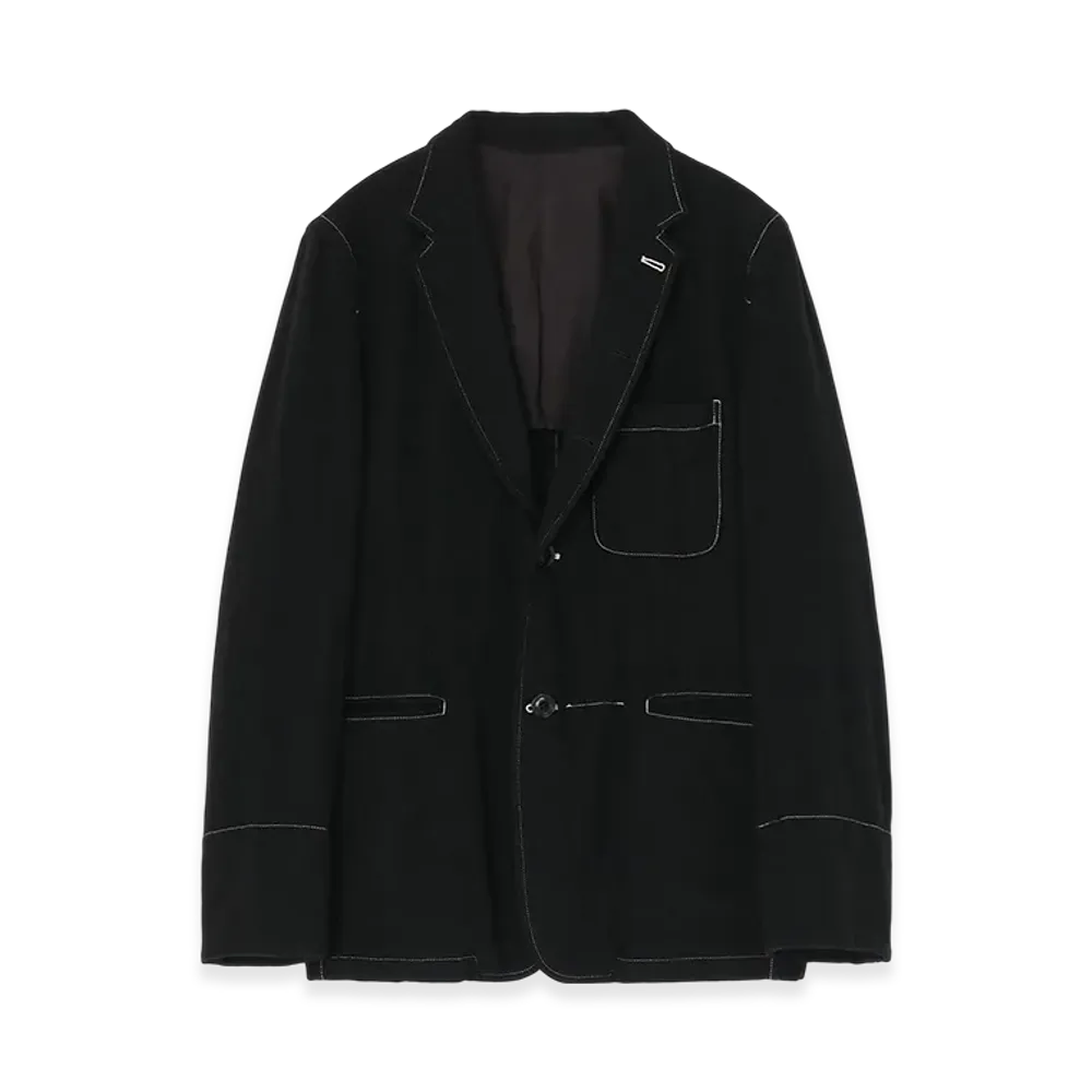 WILDSIDE YOHJI YAMAMOTO Fulling Wool Tailored Jacket "Black"