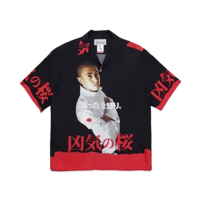 WACKO MARIA KYOKI NO SAKURA / HAWAIIAN SHIRT "Black"