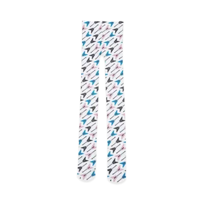 HYSTERIC GLAMOUR Women's HG FLYING V Leggings "White"