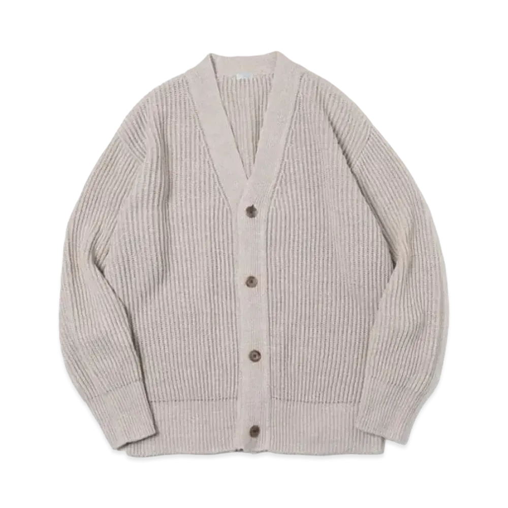 A.PRESSE Silk linen Cardigan "Natural"