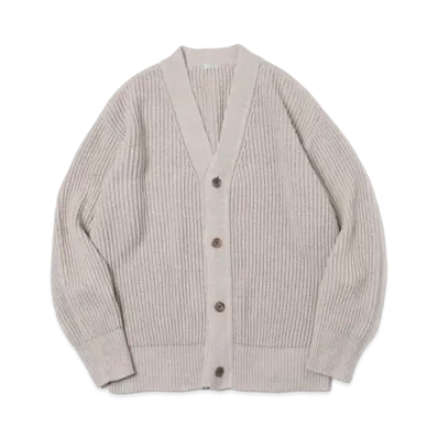 A.PRESSE Silk linen Cardigan "Natural"