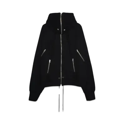 SURGERY back-forth sweat jacket "BLACK"