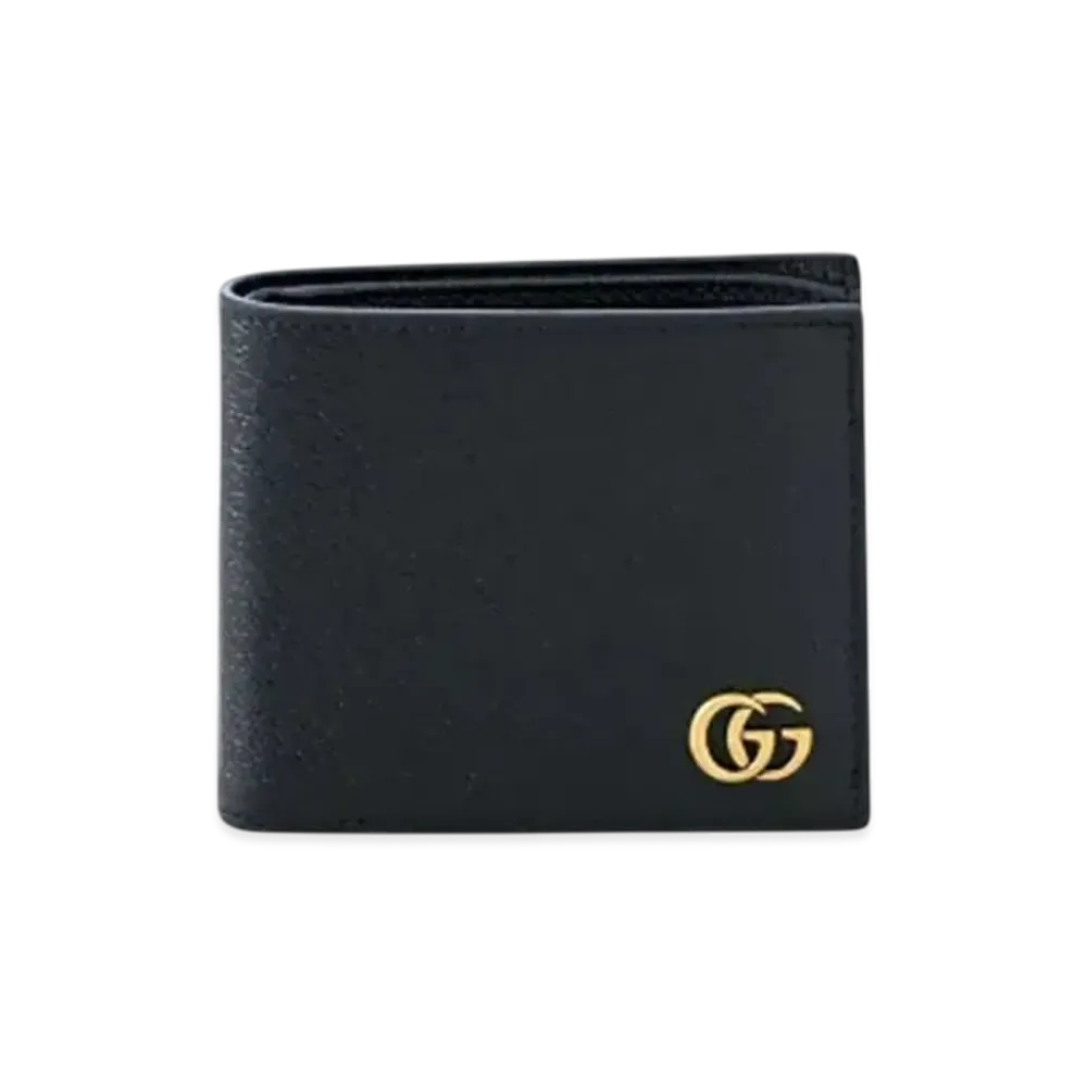 GUCCI GG Marmont Leather Bill Holder "Black"