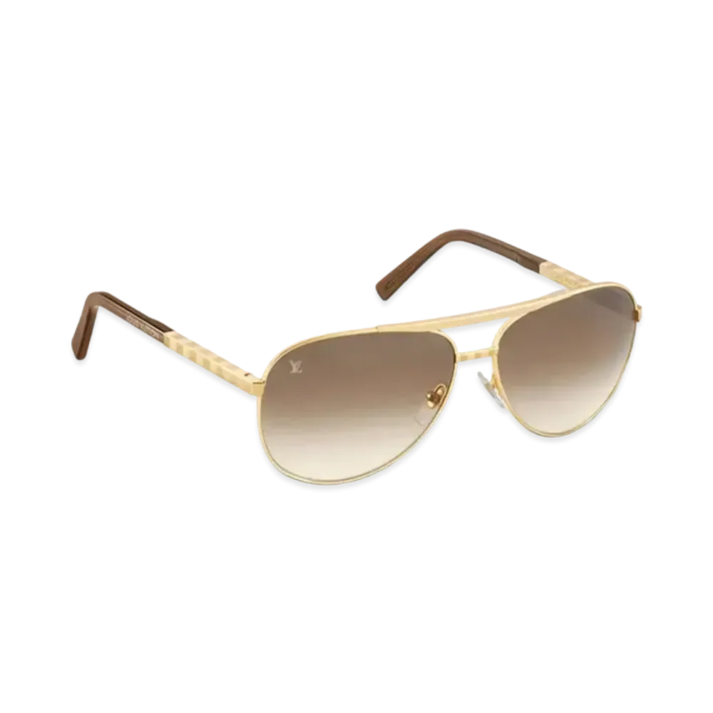 Louis Vuitton Sunglasses Attitude Pilot "Gold"