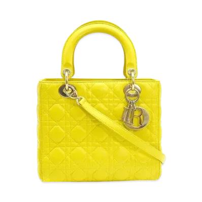 Dior Lady Dior 2WAY Bag "Yellow"