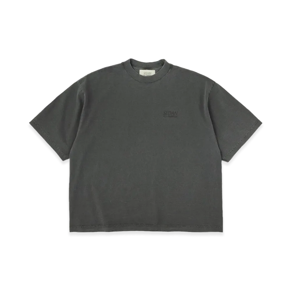 SEDAN ALL-PURPOSE Garment Dyed S/S Tee "Charcoal"