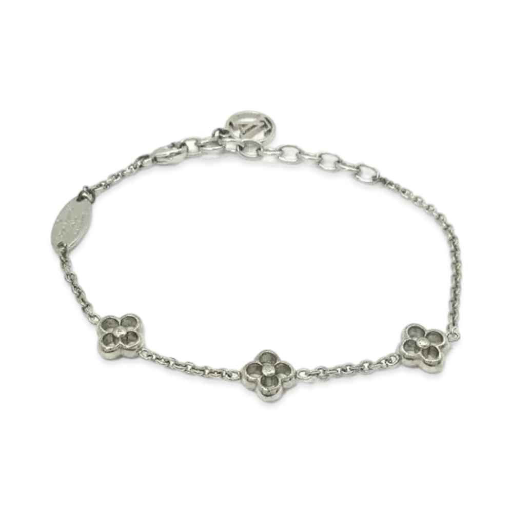 Louis Vuitton Flower Full Bracelet "Silver"