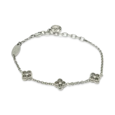 Louis Vuitton Flower Full Bracelet "Silver"