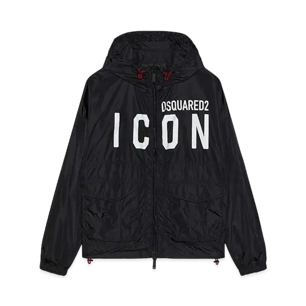 Dsquared2 Be Icon Cargo Windbreaker "Black"