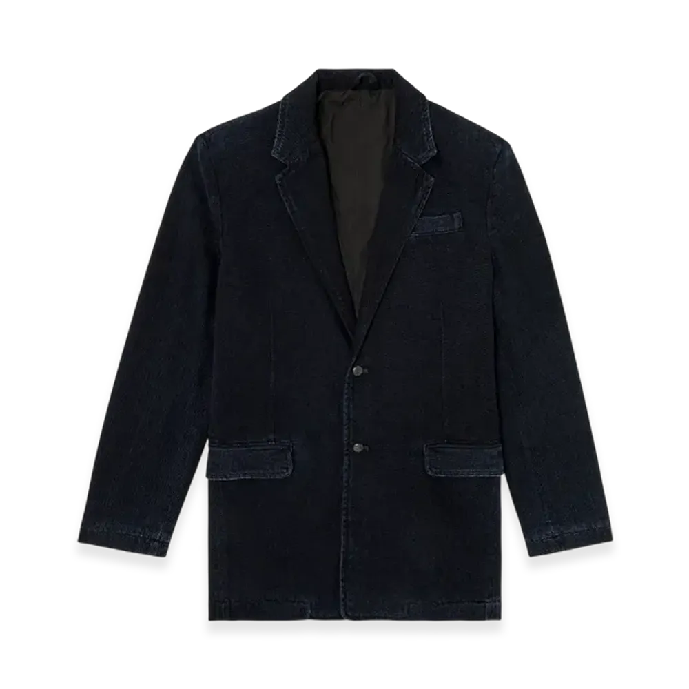 Diesel D-Reger-D Blazer In Lightly Treated Denim "Dark Blue"
