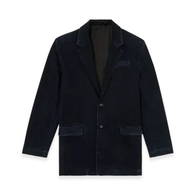 Diesel D-Reger-D Blazer In Lightly Treated Denim "Dark Blue"