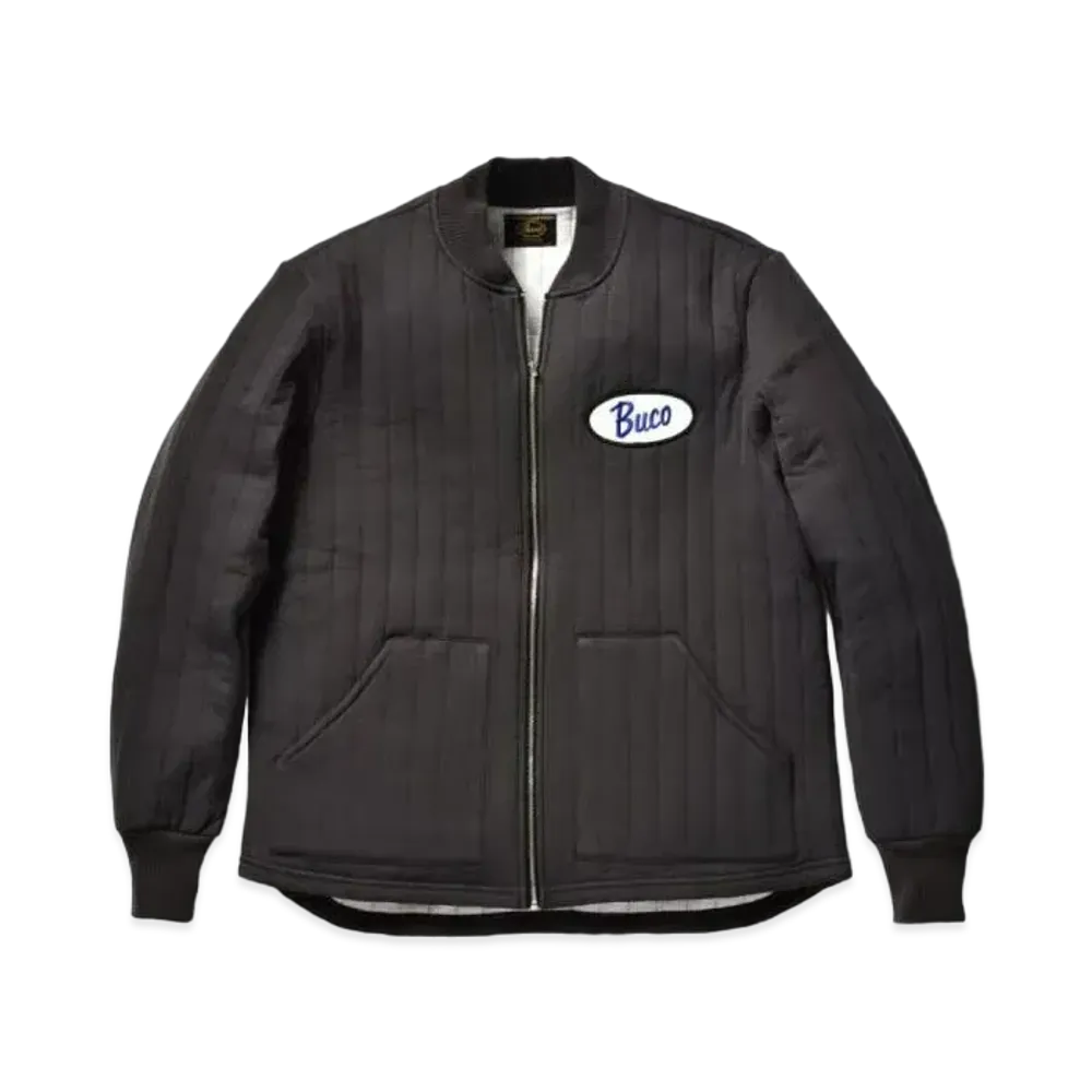 THE REAL McCOY'S Buco F/Z Nylon Quilted Sweatshirt "Charcoar"