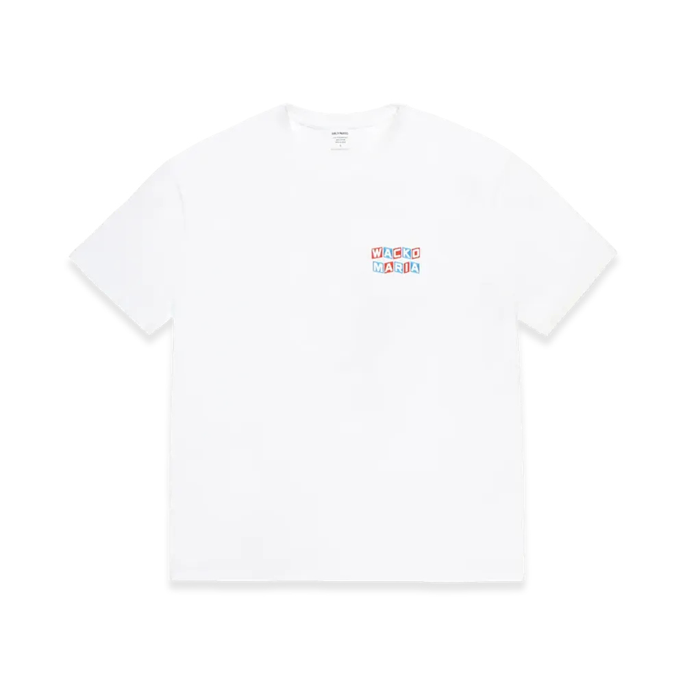 WACKO MARIA Washed Heavy Weight T-Shirt "White"