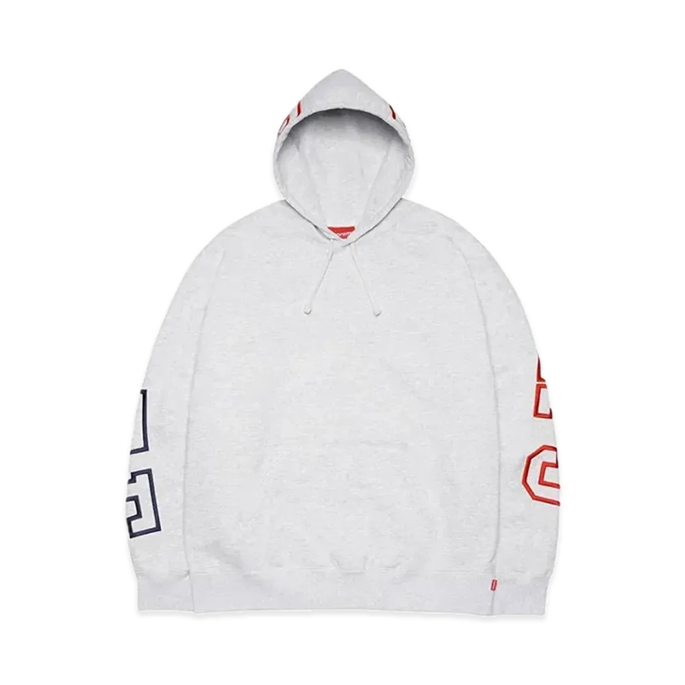 Supreme State Hooded Sweatshirt "Ash Grey"