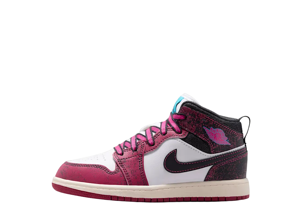 Nike PS Jordan 1 Mid SE "Sweet Beet/Off Noir/White/Desert Berry"