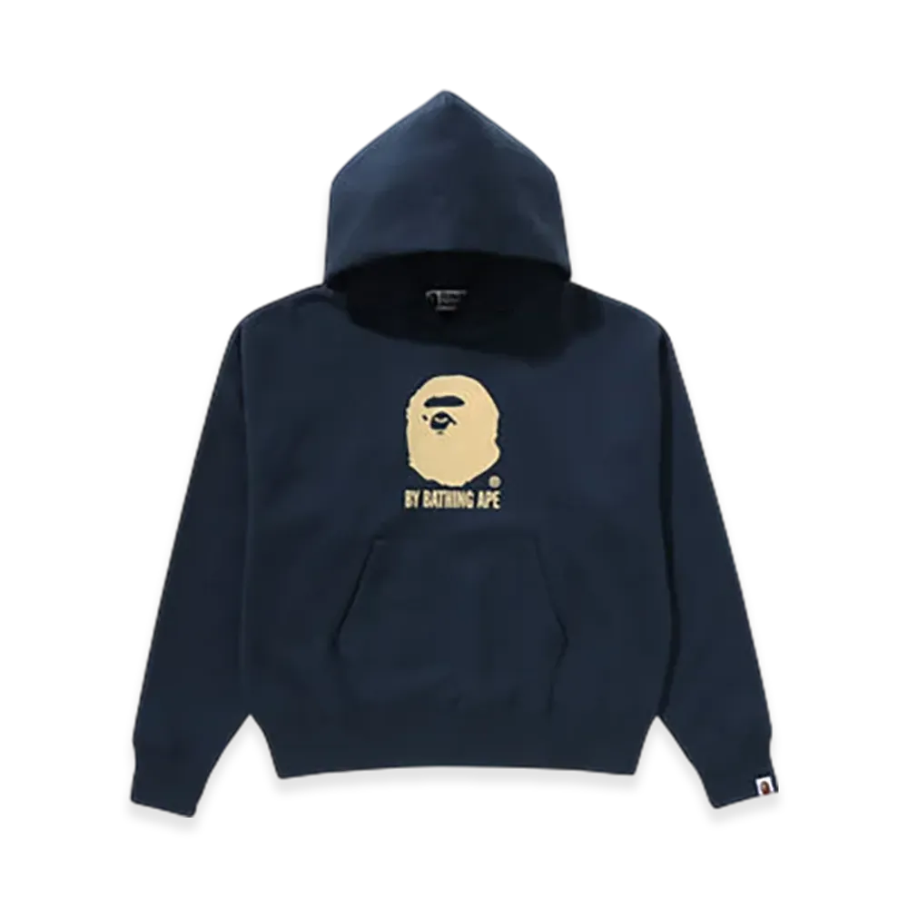 A BATHING APE By Bathing Ape Oversized Pullover Hoodie "Navy"