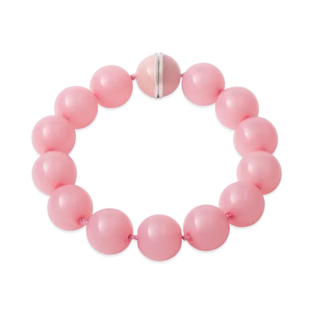 PRADA Plexiglas and Metal Choker "Pink/Light Gray"