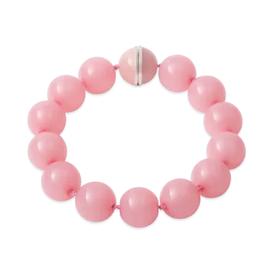 PRADA Plexiglas and Metal Choker "Pink/Light Gray"