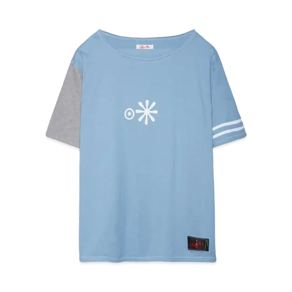 SYUMAN. 86 boat-neck Short sleeves "L.Blue"