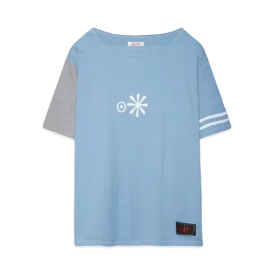 SYUMAN. 86 boat-neck Short sleeves "L.Blue"