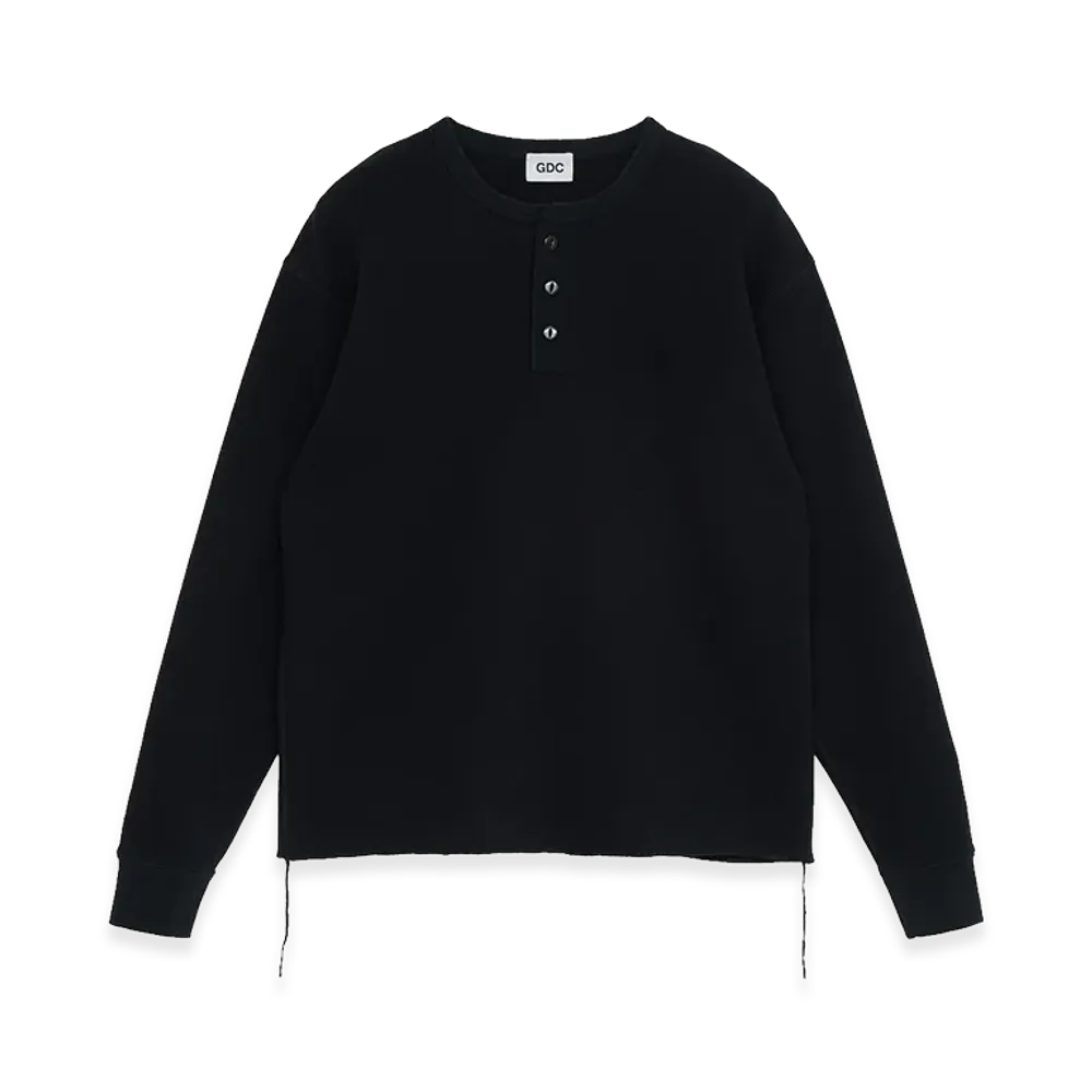 GDC Thermal Long Sleeve Tee "Black"