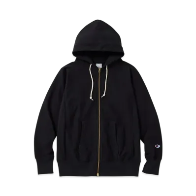 Champion Reverse Weave Zip Hooded Sweatshirt 25SS "Black"