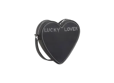 CELINE Small Heart In Smooth Calfskin With Collaboration Sara Yukiko Studs "Black"