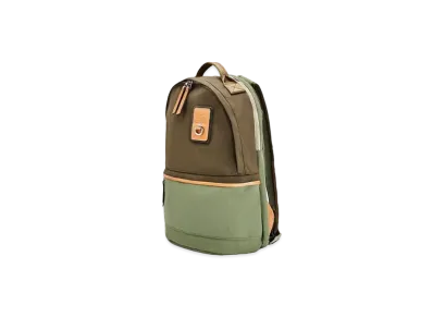 LOEWE Small Backpack In Canvas "Khaki Green"