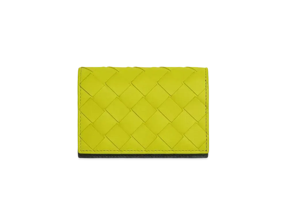Bottega Veneta Business Card Case "Kiwi/Camping"