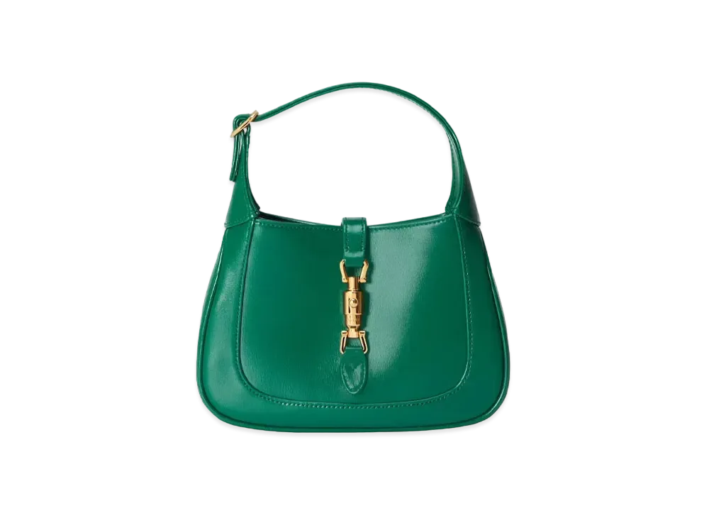 GUCCI Jackie 1961 Mini Bag "Emerald Green Leather"