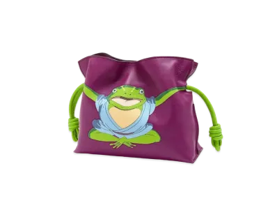 LOEWE x Spirited Away Aogaeru Mini Flamenco Cluctch In Nappa Calfskin "Bouganville"