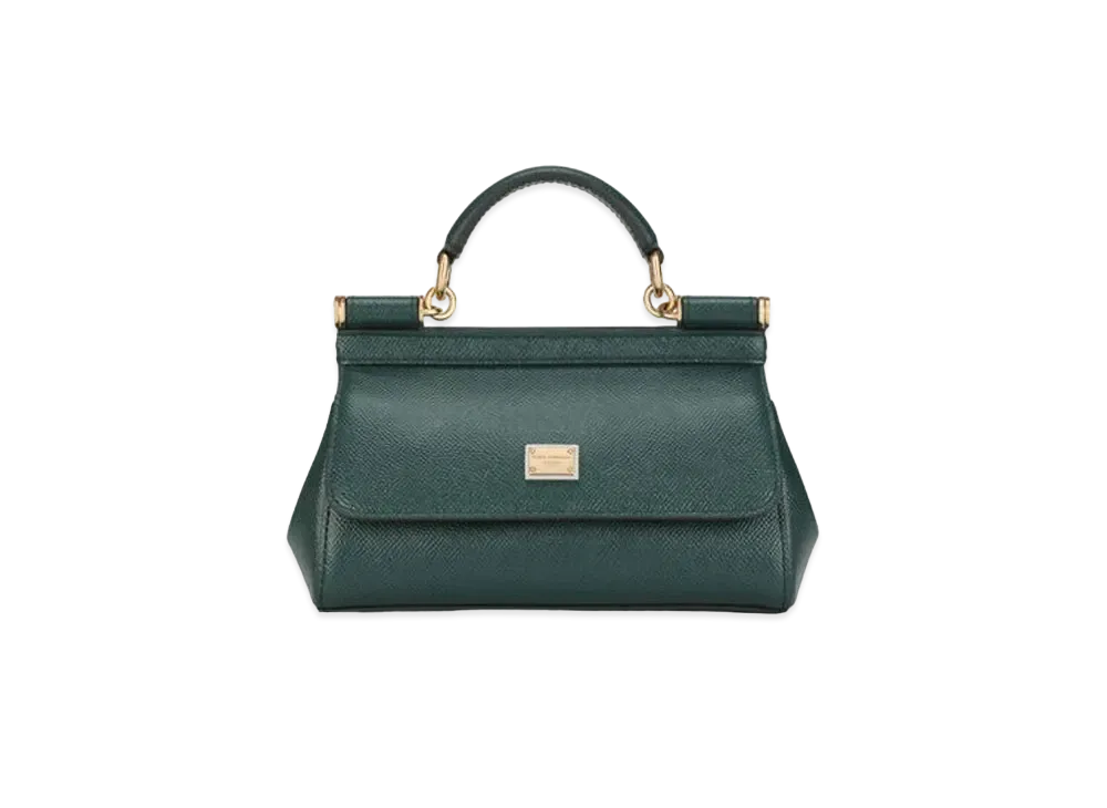 Dolce&Gabbana Sicily Bag Small Dauphine Calfskin "Green"