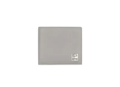 GIVENCHY 4G Wallet In Grained Leather "Gray"