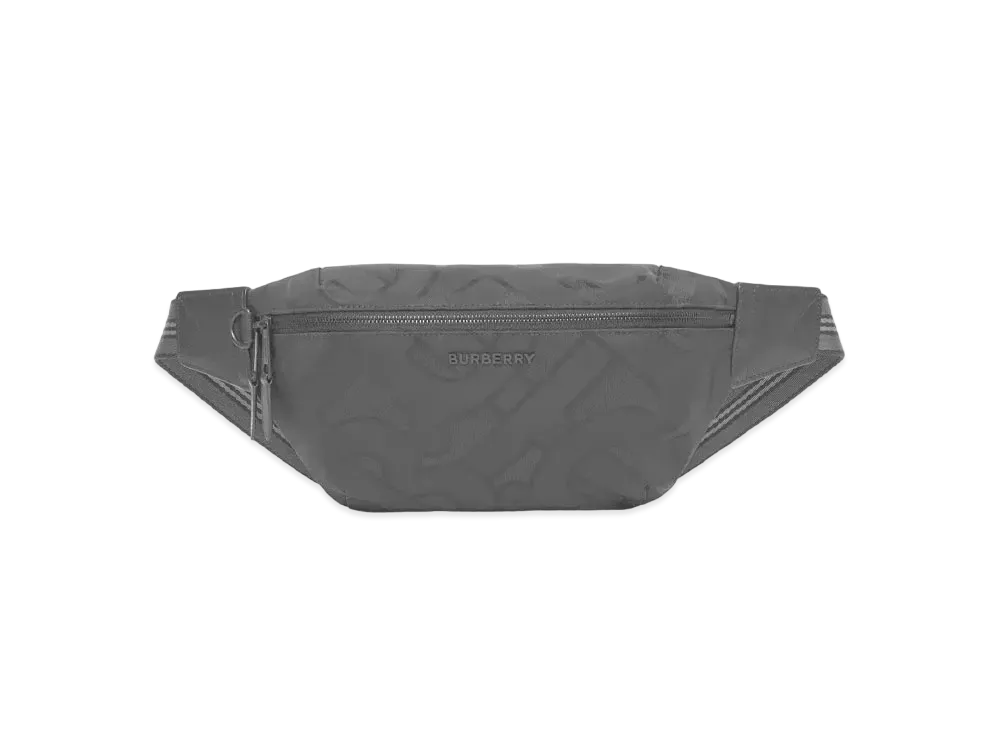 バーバリー モノグラムジャカード ソニーバムバッグ "ブラック" P80437071