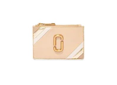 MARC JACOBS The Glam Shot Shiny Top Zip Multi Wallet "Whey Multi"